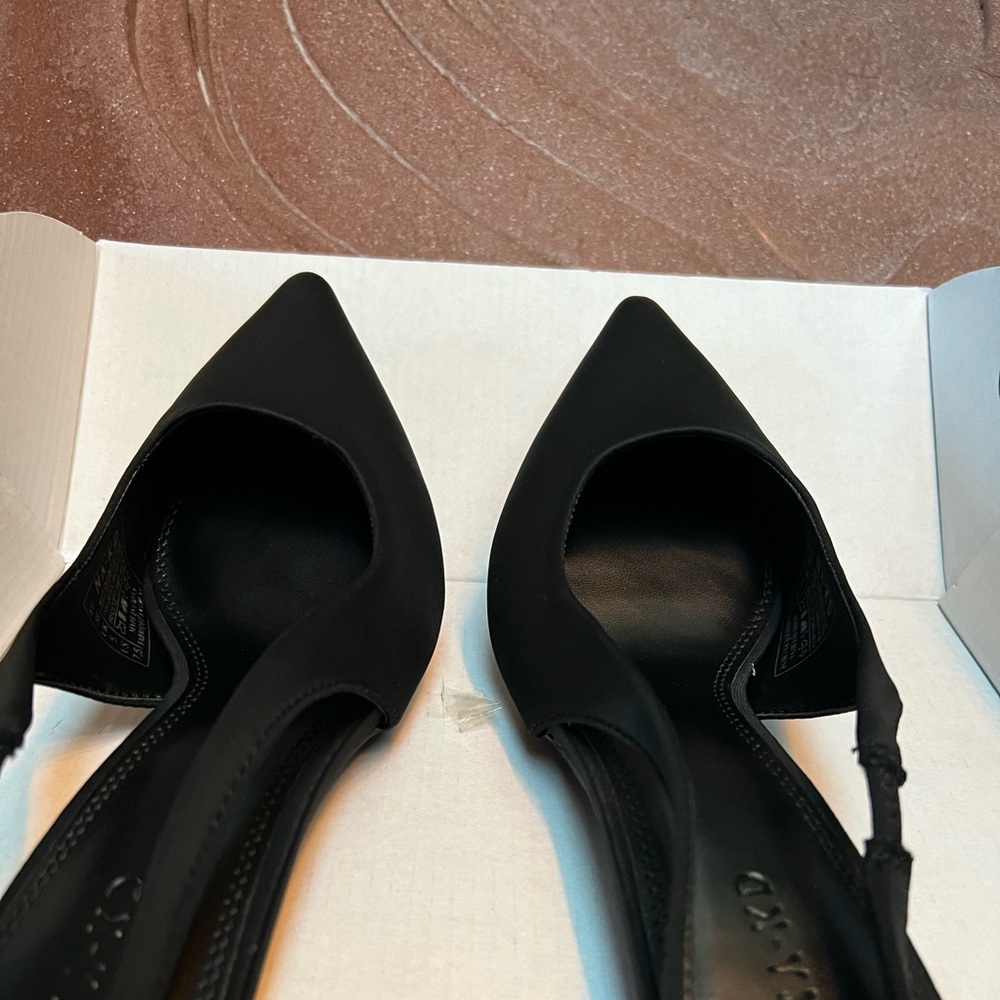 NA-KD black pointed toe heels, Size 38, Brand new in box.